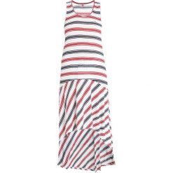 Tommy Jeans SUMMER STRIPE TANK DRESS Długa sukienka snow white multi. Białe długie sukienki Tommy Jeans, xs, z dżerseju, z długim rękawem. Za 349,00 zł.