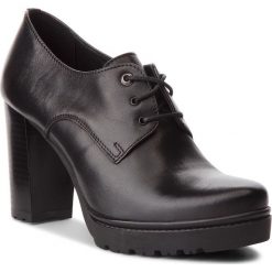Półbuty LASOCKI - KAMELIA-02 Black. Czarne półbuty damskie skórzane Lasocki, na obcasie. Za 229,99 zł.