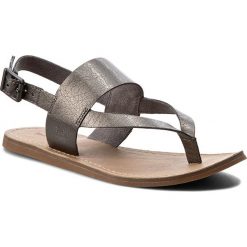 Sandały TIMBERLAND - Carolista Ankle Thon A1GFM Gunmetal. Szare klapki damskie Timberland, bez wzorów, ze skóry, bez obcasa. W wyprzedaży za 259,00 zł.