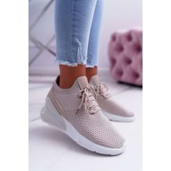 Obuwie Sportowe Damskie Beżowe Hello. Brązowe buty sportowe damskie Tagless, bez wzorów, eleganckie. Za 99,00 zł.
