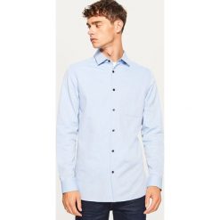 Koszula slim fit - Niebieski. Niebieskie koszule męskie slim marki Reserved, s. Za 99,99 zł.