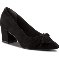 Półbuty TAMARIS - 1-24478-30 Black 001. Czarne creepersy damskie Tamaris, z materiału, na obcasie. W wyprzedaży za 169,00 zł.