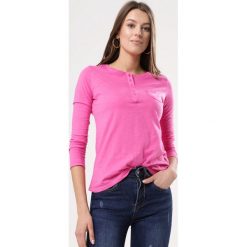Fuksjowa Bluzka Always You. Bluzki damskie Born2be, xl, bez wzorów, z okrągłym kołnierzem, z długim rękawem. Za 29,99 zł.