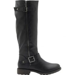 Duffy Kozaki czarny female czarny 42. Czarne kozaki damskie Duffy, ze skóry, bez obcasa, na zamek. Za 299,00 zł.