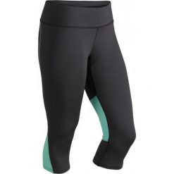 Bryczesy damskie: Marmot Spodnie Do Biegania Wm's Interval Capri Dark Steel/Ice Green S