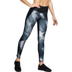 Spodnie dresowe damskie: Under Armour Spodnie damskie Armour Fly Fast Prntd Tight grafitowe r. S (1320323-005)