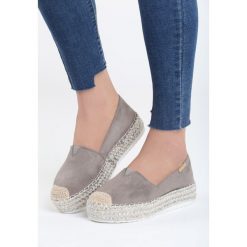 Espadryle damskie: Szare Espadryle Orange Candy