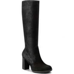 Kozaki SERGIO BARDI - Collegno FW127262617RB 601. Czarne bez kategorii marki Sergio Bardi, z materiału, przed kolano, na wysokim obcasie, na obcasie. W wyprzedaży za 349,00 zł.