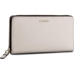 Portfele damskie: Duży Portfel Damski CALVIN KLEIN BLACK LABEL – Frame Large Ziparound K60K604014 000