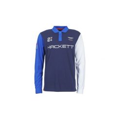Koszulki polo z długim rękawem Hackett ORENAQUE. Niebieskie koszulki męskie Hackett, s, bez wzorów, polo, z długim rękawem, długie. Za 535,20 zł.
