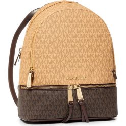 Plecak MICHAEL MICHAEL KORS - Rhea Zip 30H9GEZB2B Brn/Mocha. Pomarańczowe plecaki damskie MICHAEL Michael Kors, bez wzorów, ze skóry ekologicznej, eleganckie. Za 1399,00 zł.