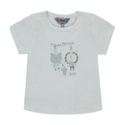 T-shirty chłopięce z nadrukiem: Koszulka w kolorze błękitnym