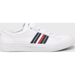 Tommy Hilfiger - Buty. Białe buty sportowe męskie TOMMY HILFIGER, ze skóry, na sznurówki. Za 449,90 zł.