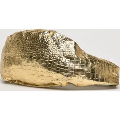 Answear - Saszetka. Żółte torebki klasyczne damskie ANSWEAR, w paski, z materiału, casualowe, bez dodatków. W wyprzedaży za 29,90 zł.