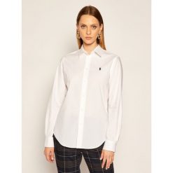 Koszula Polo Ralph Lauren Lsl 211806180. Białe koszulki damskie polo Polo Ralph Lauren, bez wzorów, bez rękawów. Za 489,00 zł.
