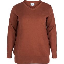 Swetry klasyczne damskie: Sweter w kolorze brązowym