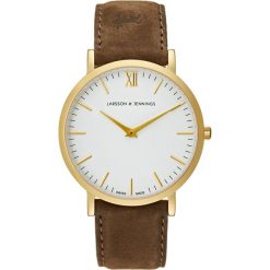Zegarki męskie: Larsson & Jennings LUGANO SMALL Zegarek white/brown
