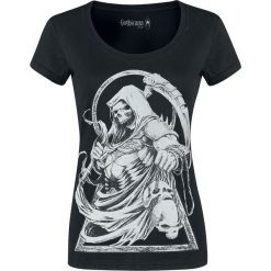 Gothicana by EMP Keep Me Going Koszulka damska czarny. Czarne bluzki damskie marki Gothicana by EMP, xl, z nadrukiem, z okrągłym kołnierzem. Za 42,90 zł.