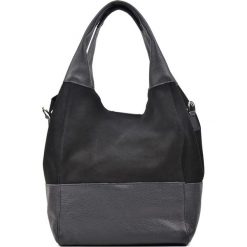 Torebki klasyczne damskie: Skórzana torebka w kolorze czarnym – (S)35 x (W)36 x (G)19 cm