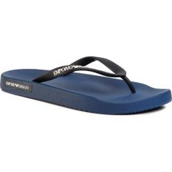 Japonki EMPORIO ARMANI - X4QS03 XM290 M582 Navy/Cobalt. Niebieskie klapki męskie Emporio Armani, bez wzorów, z tworzywa sztucznego. Za 199,00 zł.