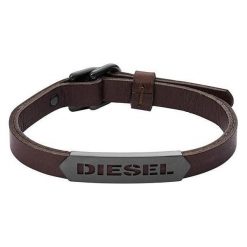 Bransoletki męskie: Diesel Męska Bransoletka Skóra dx1000060