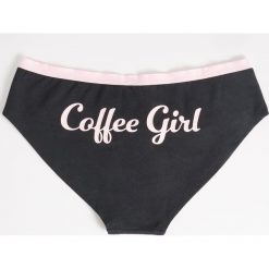 Majtki Coffee Girl - Czarny. Czarne majtki damskie Sinsay, xs. W wyprzedaży za 6,99 zł.