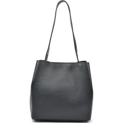Torebki klasyczne damskie: Skórzana torebka w kolorze czarnym – (S)28 x (W)31 x (G)14 cm