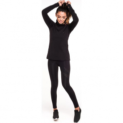 Gym Hero - Legginsy Posh. Czarne legginsy sportowe damskie marki Gym Hero, s, z dzianiny. W wyprzedaży za 139,90 zł.