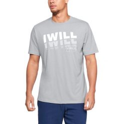 Under Armour I Will 2.0 Koszulka Szary. Szare podkoszulki męskie Under Armour, m, z nadrukiem, z bawełny, z krótkim rękawem. Za 119,95 zł.