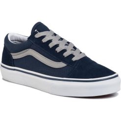 Tenisówki VANS - Old Skool VN0A4UHZWKN1 Dress Blues/Drizzle. Niebieskie półbuty damskie Vans, bez wzorów, ze skóry, bez zapięcia. W wyprzedaży za 219,00 zł.
