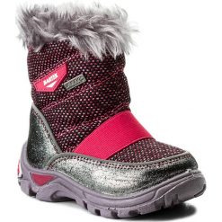 Śniegowce BARTEK - 21475-2I5 Silver Fuxia. Szare kozaki dziewczęce Bartek, bez zapięcia. W wyprzedaży za 159,00 zł.