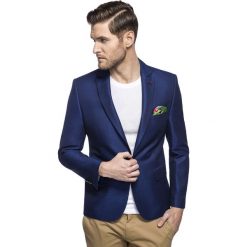 Marynarka STEFANO MAGS000234. Niebieskie marynarki męskie Giacomo Conti, na lato, m, bez wzorów, z elastanu, klasyczne. Za 799,00 zł.