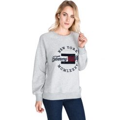 Tommy Hilfiger Lola Bluza Szary. Szare bluzy damskie TOMMY HILFIGER, xs, z haftami, z bawełny, bez rękawów, bez kaptura. Za 521,95 zł.