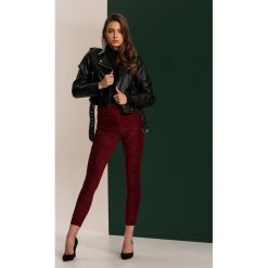 Bordowe Legginsy Anatina. Czerwone legginsy damskie Renee, bez wzorów. Za 109,99 zł.