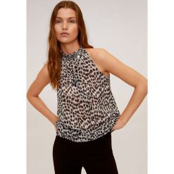 Mango - Bluza Irene. Czarne bluzki damskie Mango, na co dzień, xl, bez wzorów, z poliesteru, bez kołnierzyka, bez rękawów. Za 89,90 zł.