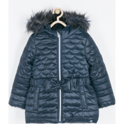 KURTKA. Niebieskie kurtki dziewczęce przeciwdeszczowe SPARKLE, z bawełny, długie. Za 189,90 zł.