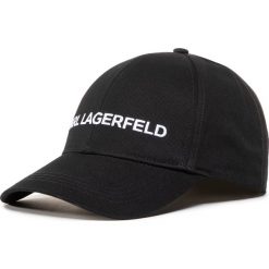 Czapka z daszkiem KARL LAGERFELD - 205W3413 Black A999. Czarne czapki damskie KARL LAGERFELD, bez wzorów, z bawełny. Za 289,00 zł.