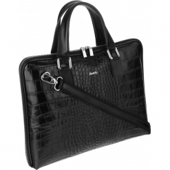 Torba z wŁoskiej skÓry aktÓwka croco rovicky. Szare aktówki damskie ROVICKY, w paski, ze skóry, eleganckie. Za 540,90 zł.