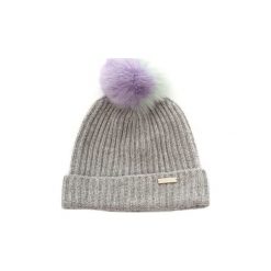 Czapki Woolrich WWACC1392. Szare czapki damskie Woolrich, bez wzorów. Za 367,27 zł.