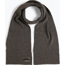 Superdry - Szalik męski, szary. Szare szaliki męskie Superdry, z aplikacjami, z bawełny. Za 149,95 zł.