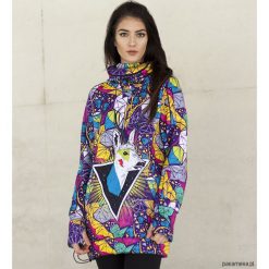 Bluzy z kieszeniami damskie: SOFTSHELL Psycho Deer snowboardowa kurtka damska
