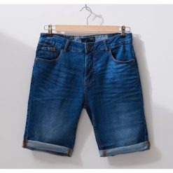 Jeansowe szorty basic - Granatowy. Niebieskie spodenki i szorty męskie House, m, bez wzorów, z jeansu. W wyprzedaży za 69,99 zł.