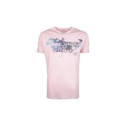 T-shirty z krótkim rękawem Pepe jeans PM503214 / Goodge. Różowe t-shirty męskie Pepe Jeans, xl, bez wzorów, z jeansu, bez kołnierzyka, krótkie. Za 89,00 zł.