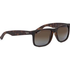 Okulary przeciwsłoneczne RAY-BAN - Justin 0RB4165 865/T5 Brown/Brown. Pomarańczowe okulary przeciwsłoneczne męskie Ray-Ban, z tworzywa sztucznego. W wyprzedaży za 469,00 zł.