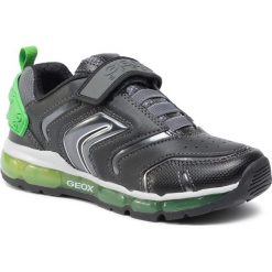 Sneakersy GEOX - J Android B. B J9444B 0BU50 C4229 D Black/ Green. Czarne trampki chłopięce Geox, bez wzorów, ze skóry ekologicznej, na rzepy. W wyprzedaży za 249,00 zł.
