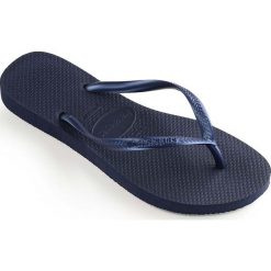 Havaianas - Japonki. Niebieskie sandały dziewczęce Havaianas, z materiału, bez zapięcia. W wyprzedaży za 89,90 zł.
