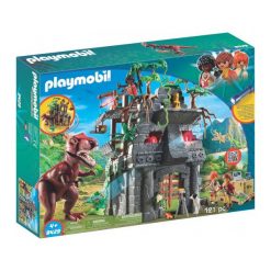 Playmobil Obozowisko z T-Rexem. T-shirty chłopięce Playmobil, bez wzorów, bez rękawów. Za 219,00 zł.