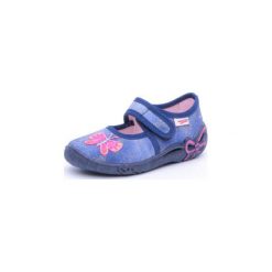Superfit Girls Kapcie Belinda water kombi - niebieski - Gr.Moda (2 - 6 lat). Niebieskie buciki niemowlęce marki Superfit, z bawełny. Za 99,00 zł.