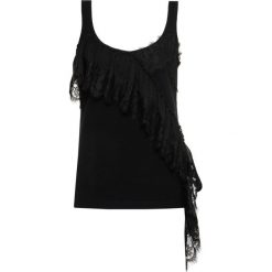 Top My Twin 201MT2111. Czarne bluzki damskie My Twin, xs, bez wzorów, z elastanu, polo, bez rękawów. W wyprzedaży za 329,00 zł.