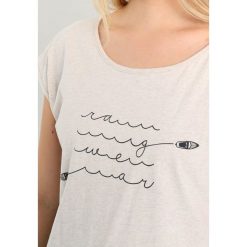 T-shirty damskie: Ragwear Plus COPACABANA Tshirt z nadrukiem beige melange